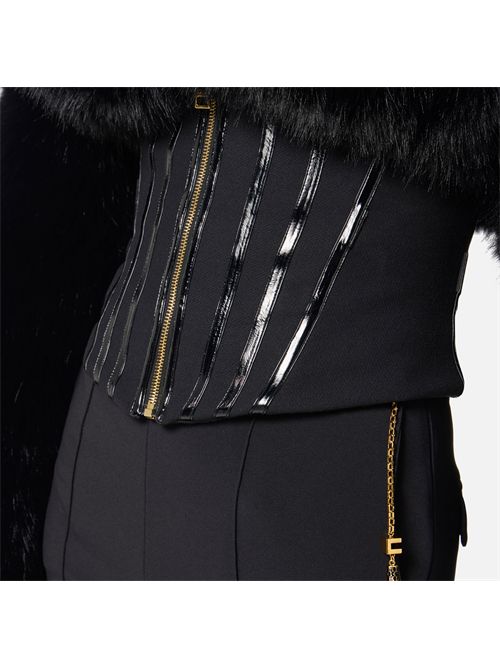 Pantaloni in crêpe leggero con catena gioiello ELISABETTA FRANCHI | PA14157E2/110
